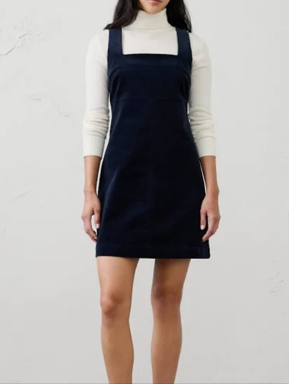 Banana Republic Women's Corduroy Empire Square-Neck Mini Dress